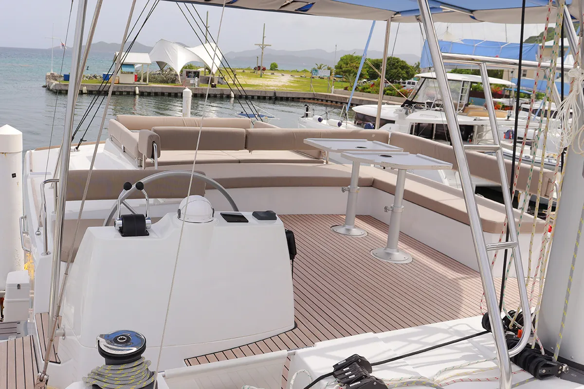 On A Whim, a Bali 4.8 catamaran at Road Town, British Virgin Islands