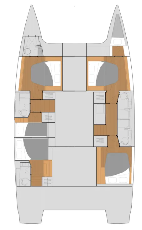 Sirius, a Fountaine Pajot Tanna 47 catamaran at Saint-Mandrier-sur-Mer, France