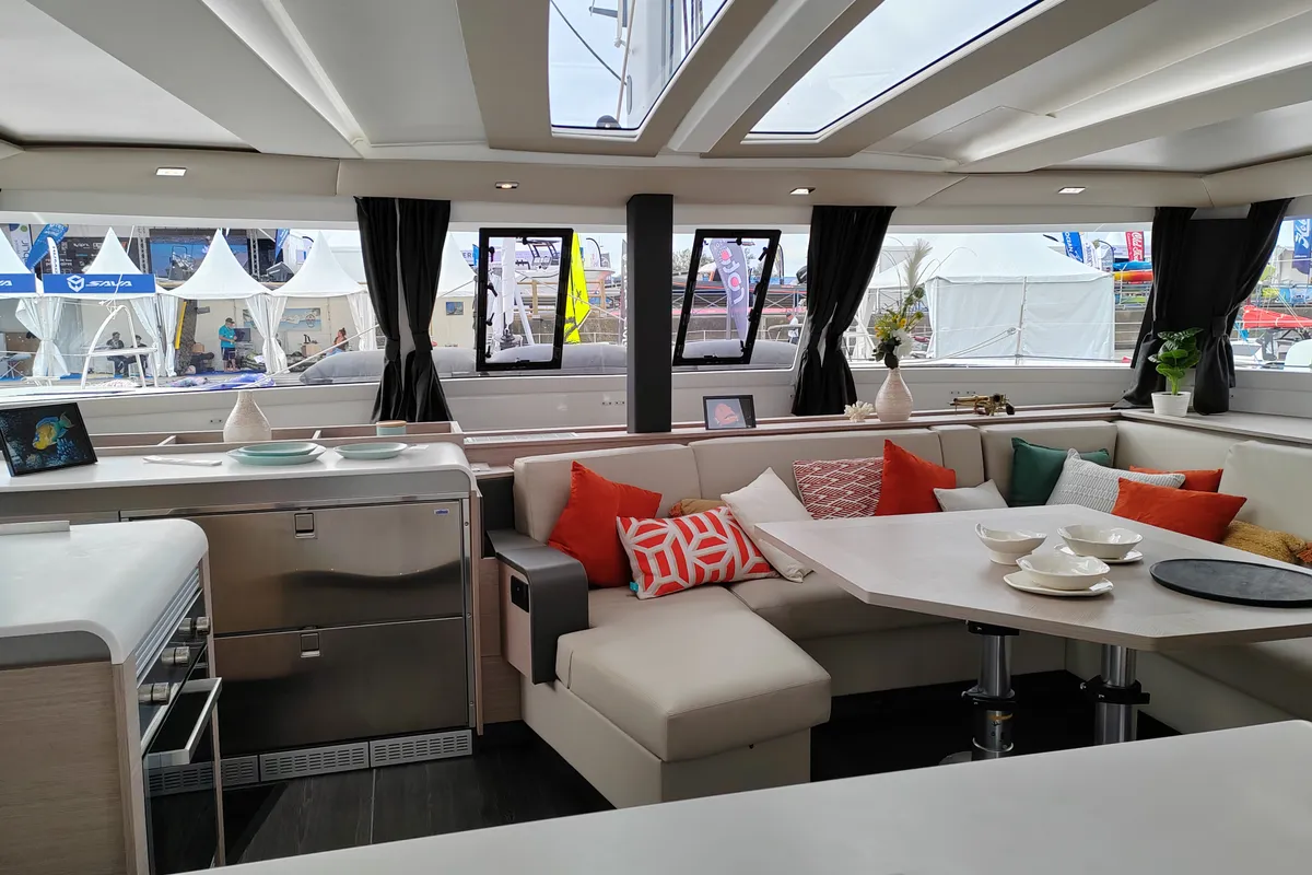 Sirius, a Fountaine Pajot Tanna 47 catamaran at Saint-Mandrier-sur-Mer, France
