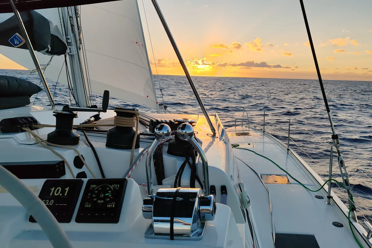 Sirius, a Fountaine Pajot Tanna 47 catamaran at Saint-Mandrier-sur-Mer, France