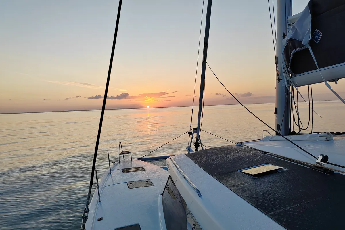 Sirius, a Fountaine Pajot Tanna 47 catamaran at Saint-Mandrier-sur-Mer, France