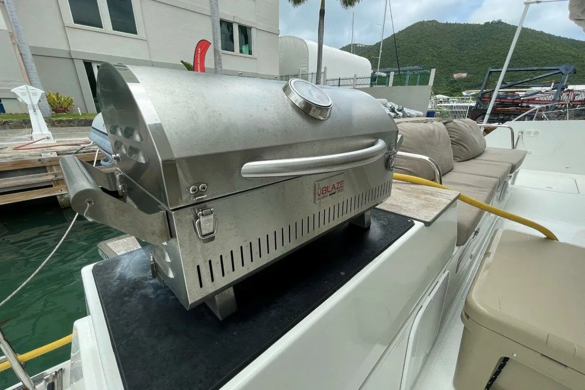 Singing Winds, a Fountaine Pajot Saba 50 catamaran at Road Town, British Virgin Islands