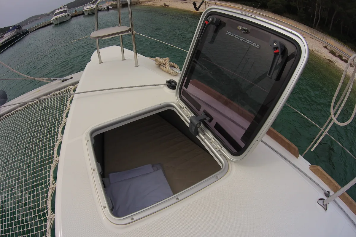 Deck of El Paso, a Lagoon 40 catamaran at Općina Rogoznica, Croatia
