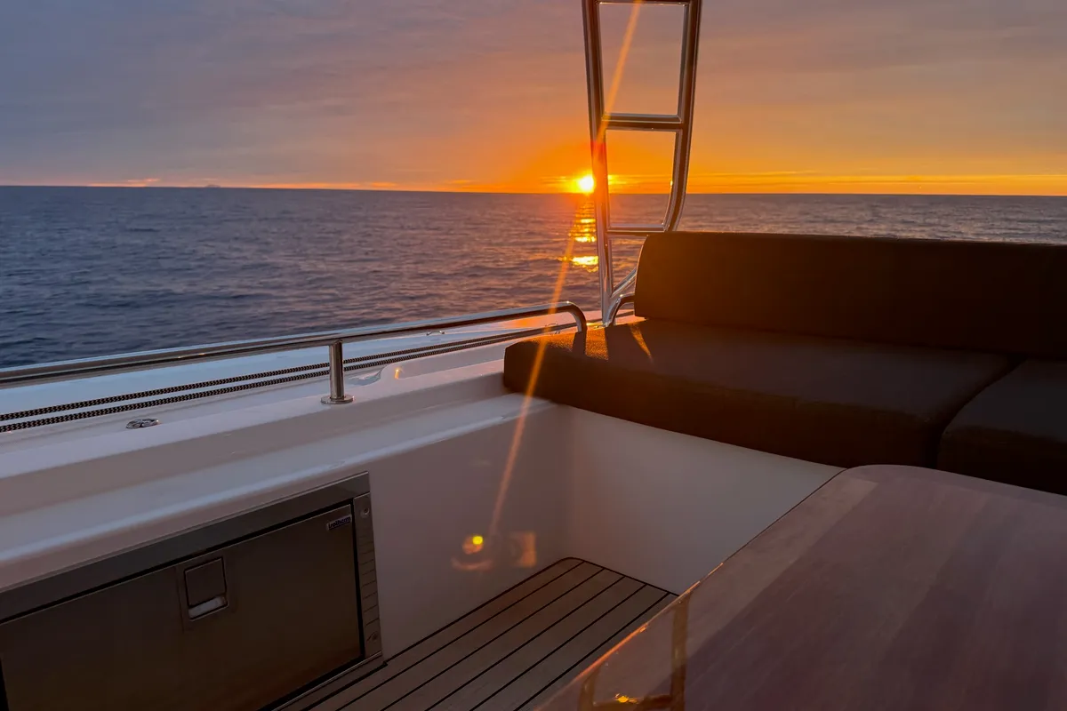 Deck of Twin Joy +, a Lagoon 51 catamaran at Trogir, Croatia