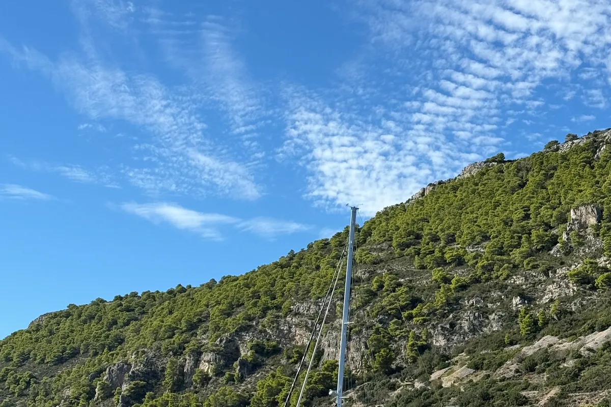 Twin Joy +, a Lagoon 51 catamaran at Trogir, Croatia