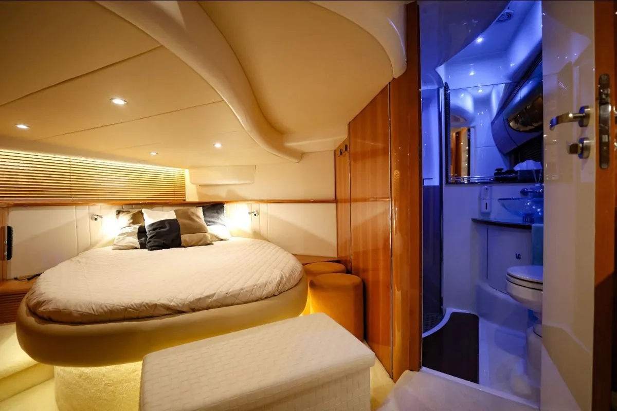 Seven, a Atlantis 47 HT motor yacht at Syracuse, Italy