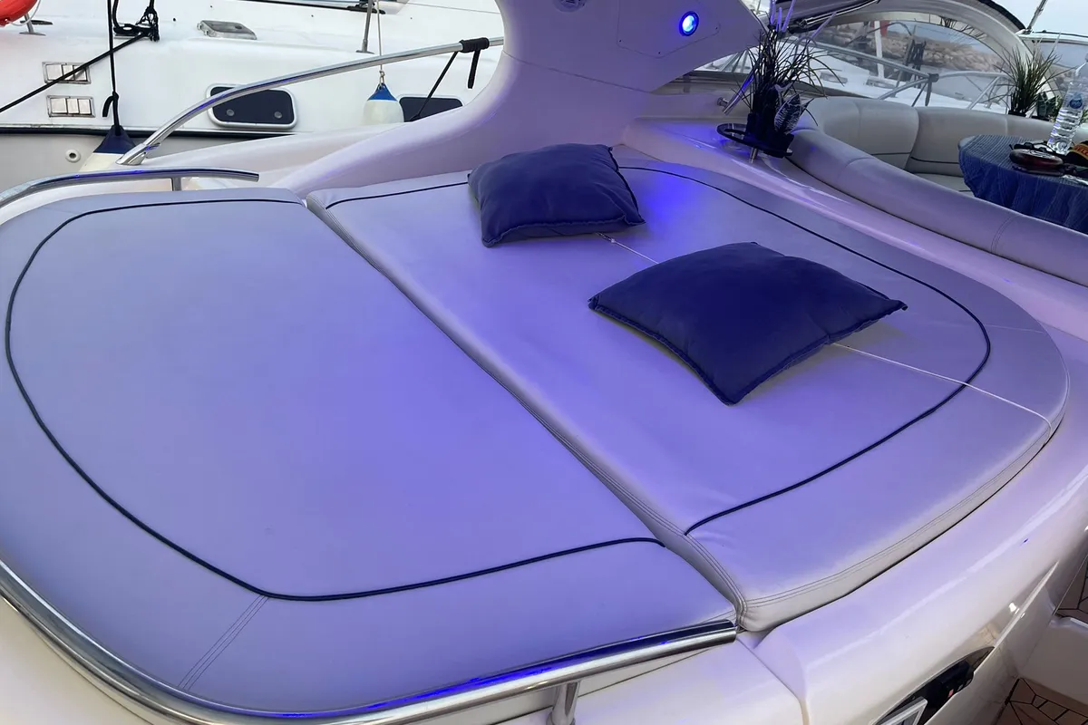 Seven, a Atlantis 47 HT motor yacht at Syracuse, Italy