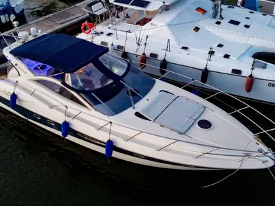 Seven, a Atlantis 47 HT motor yacht at Syracuse, Italy