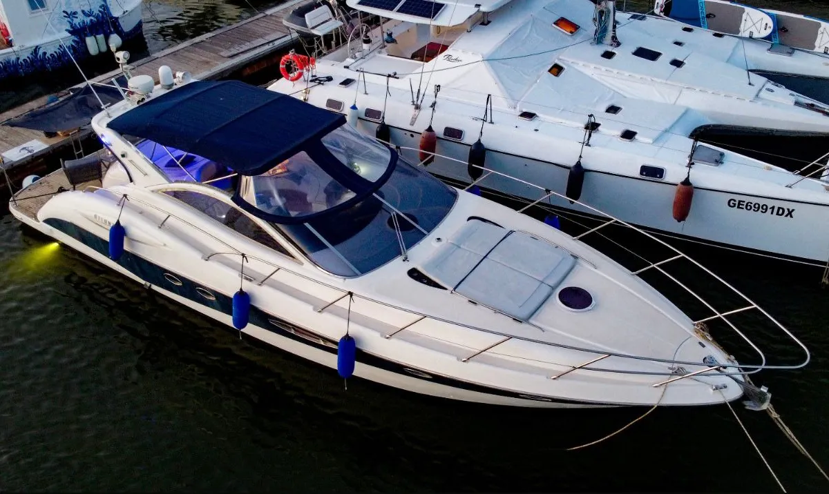 Seven, a Atlantis 47 HT motor yacht at Syracuse, Italy