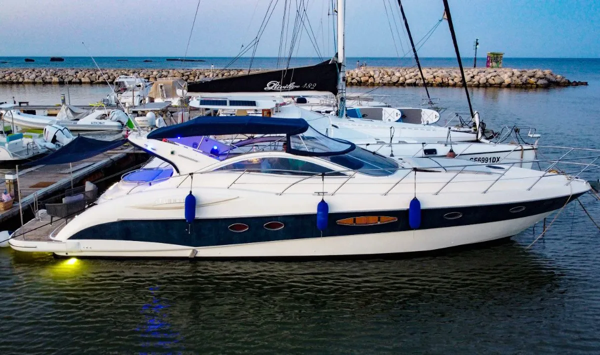 Seven, a Atlantis 47 HT motor yacht at Syracuse, Italy