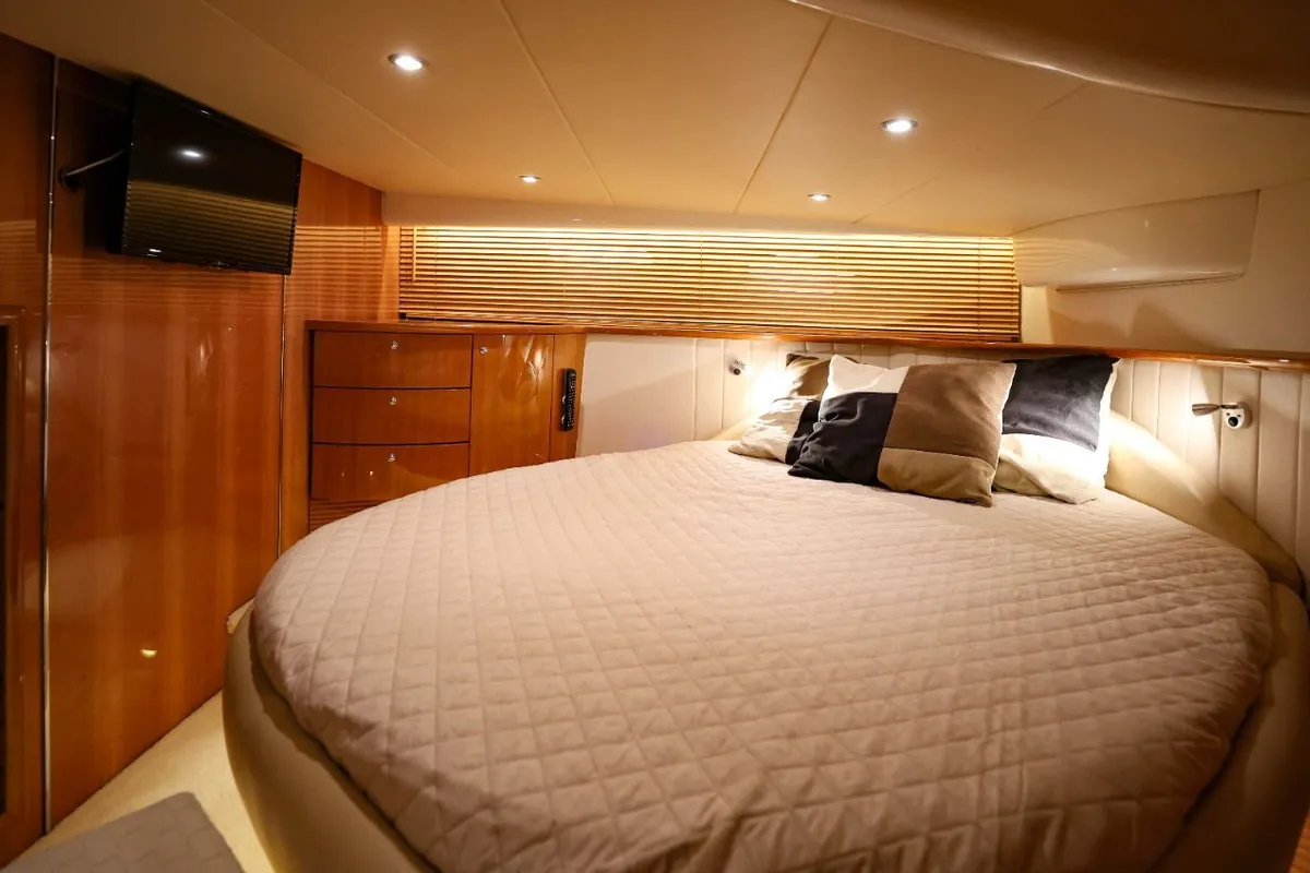 Seven, a Atlantis 47 HT motor yacht at Syracuse, Italy