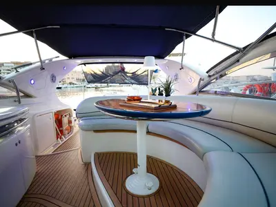 Seven, a Atlantis 47 HT motor yacht at Syracuse, Italy