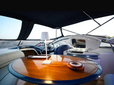 Seven, a Atlantis 47 HT motor yacht at Syracuse, Italy