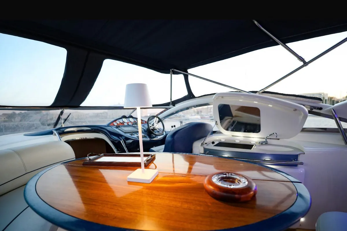 Seven, a Atlantis 47 HT motor yacht at Syracuse, Italy