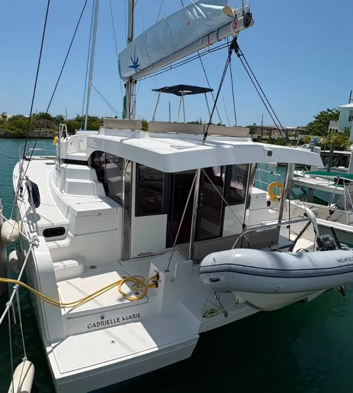 Gabrielle Marie, a Bali Catspace OW catamaran at Central Abaco, Bahamas