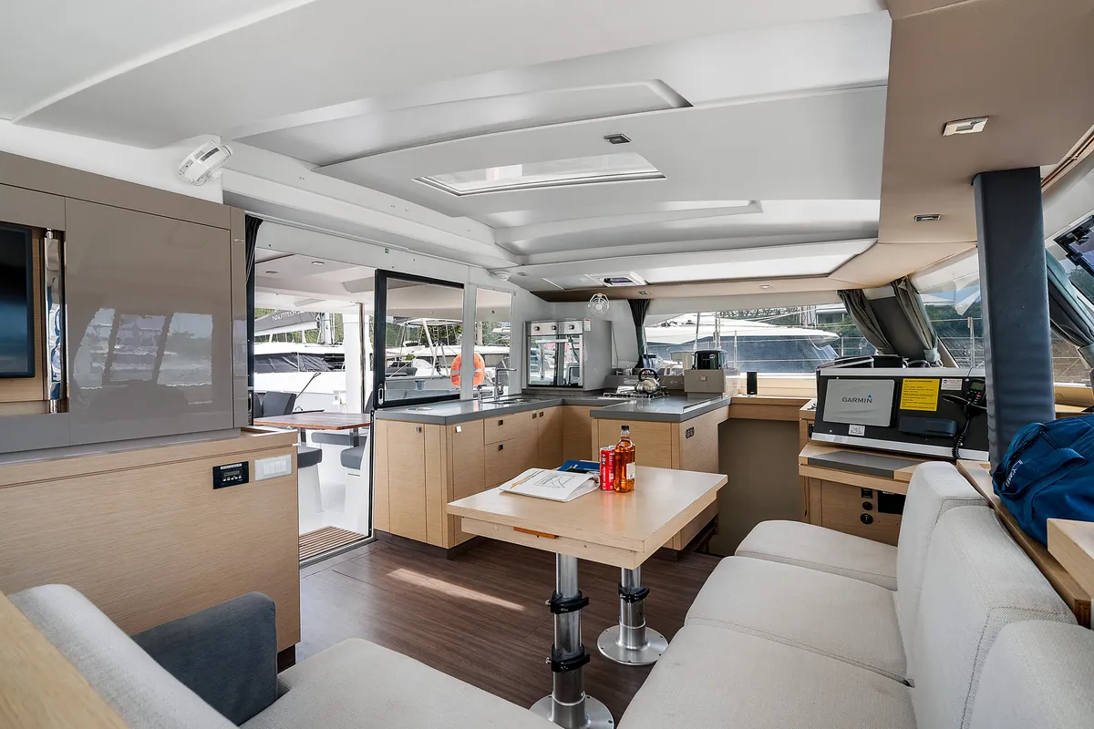 Brown Eyed Girl, a Fountaine Pajot Astrea 42 catamaran at Road Town, British Virgin Islands