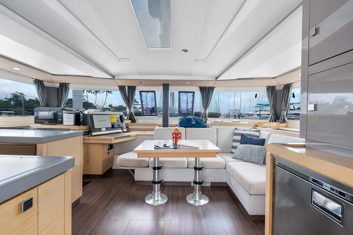 Brown Eyed Girl, a Fountaine Pajot Astrea 42 catamaran at Road Town, British Virgin Islands