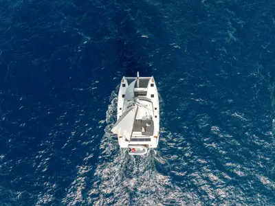 Brown Eyed Girl, a Fountaine Pajot Astrea 42 catamaran at Road Town, British Virgin Islands