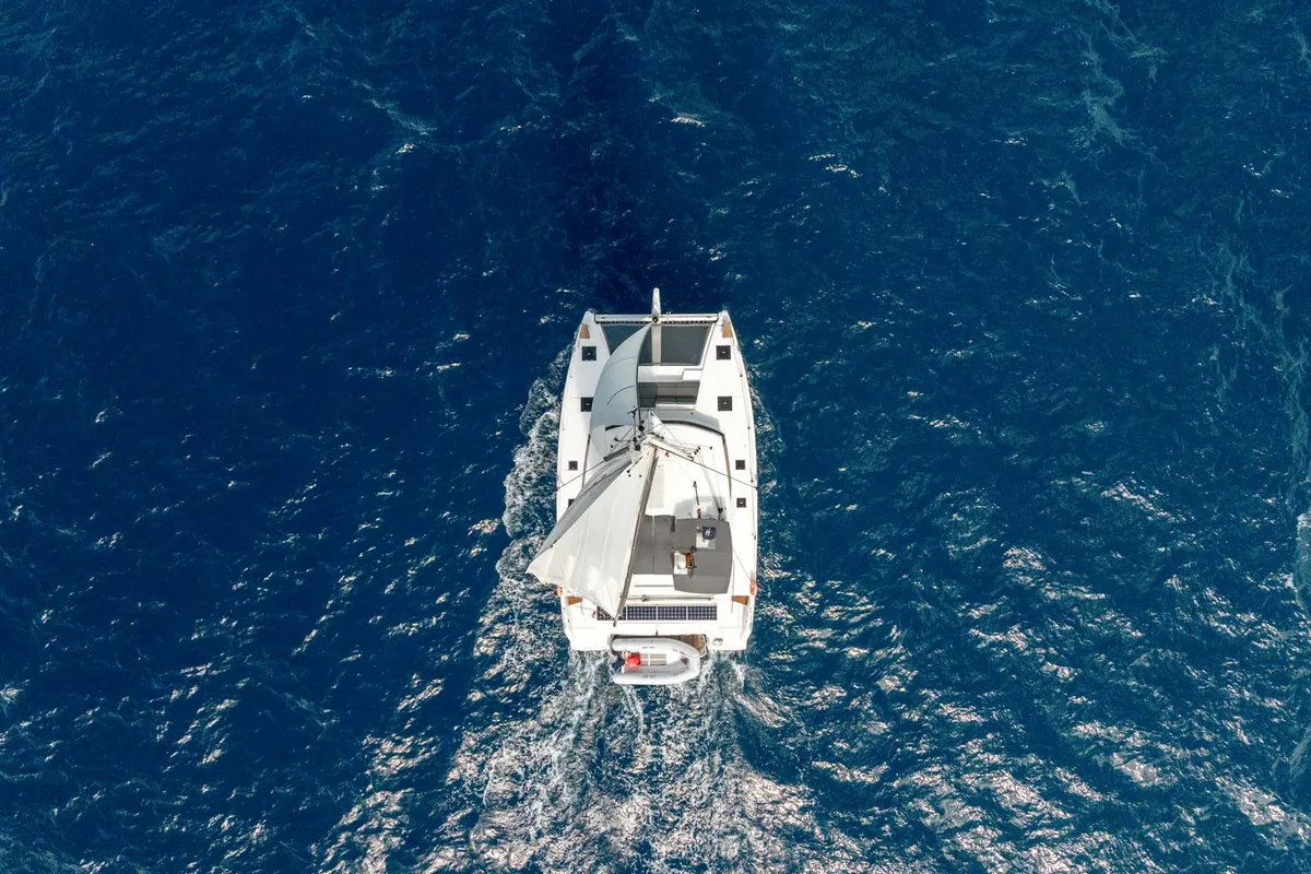 Brown Eyed Girl, a Fountaine Pajot Astrea 42 catamaran at Road Town, British Virgin Islands