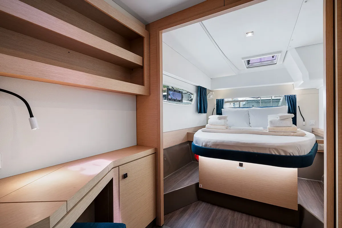 Brown Eyed Girl, a Fountaine Pajot Astrea 42 catamaran at Road Town, British Virgin Islands