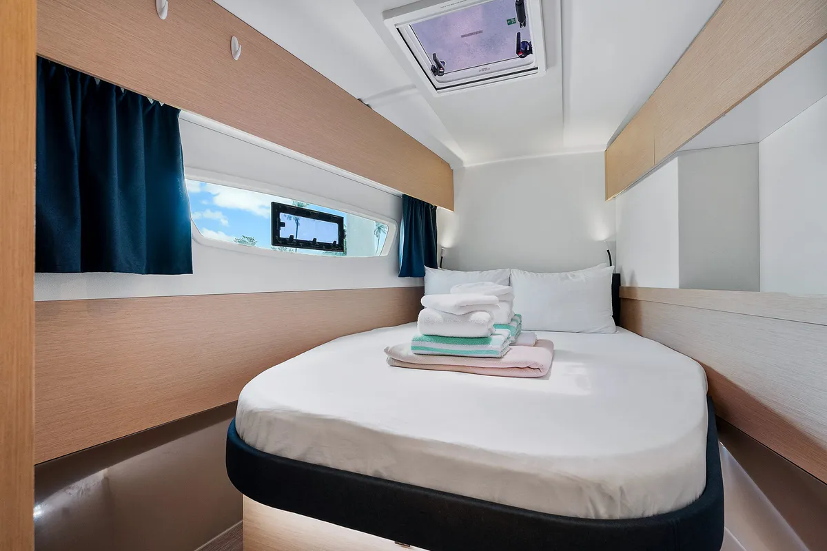 Brown Eyed Girl, a Fountaine Pajot Astrea 42 catamaran at Road Town, British Virgin Islands