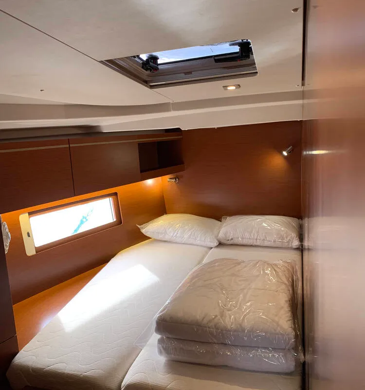 Cabin on Thano, a Beneteau Oceanis 51.1 sailboat at Athens, Greece
