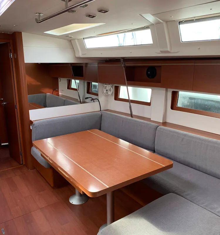 Galley of Thano, a Beneteau Oceanis 51.1 sailboat at Athens, Greece