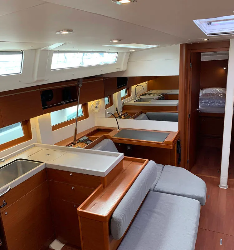 Cabin on Thano, a Beneteau Oceanis 51.1 sailboat at Athens, Greece