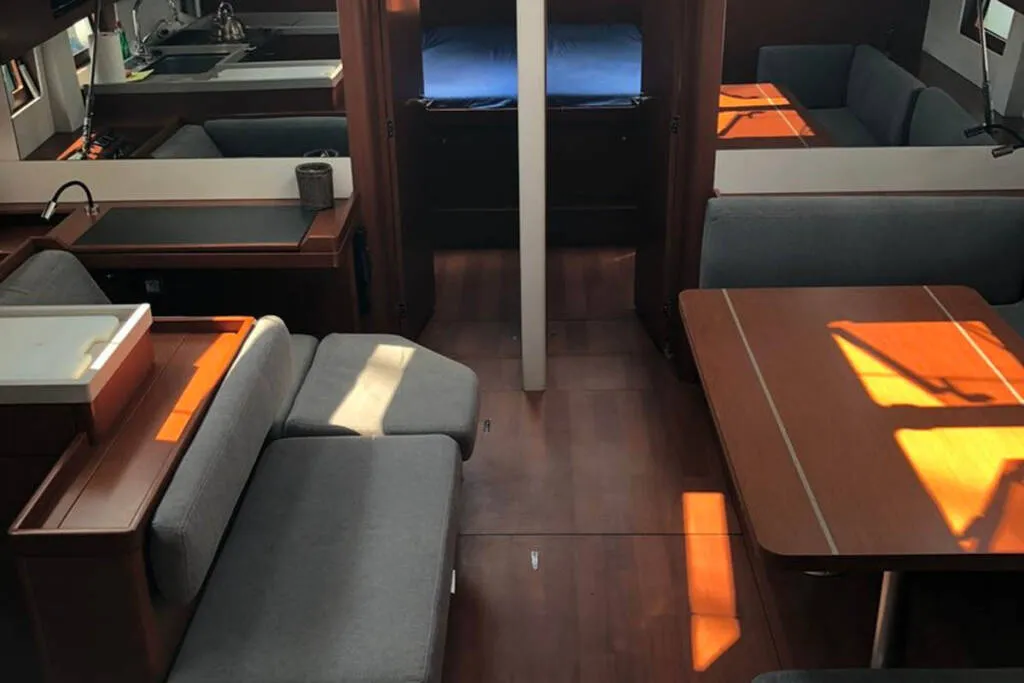 Galley of Thano, a Beneteau Oceanis 51.1 sailboat at Athens, Greece