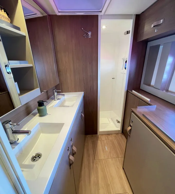 Sail and Travel, a Bali 4.6 - 4 cab. OW catamaran at Pirovac, Croatia