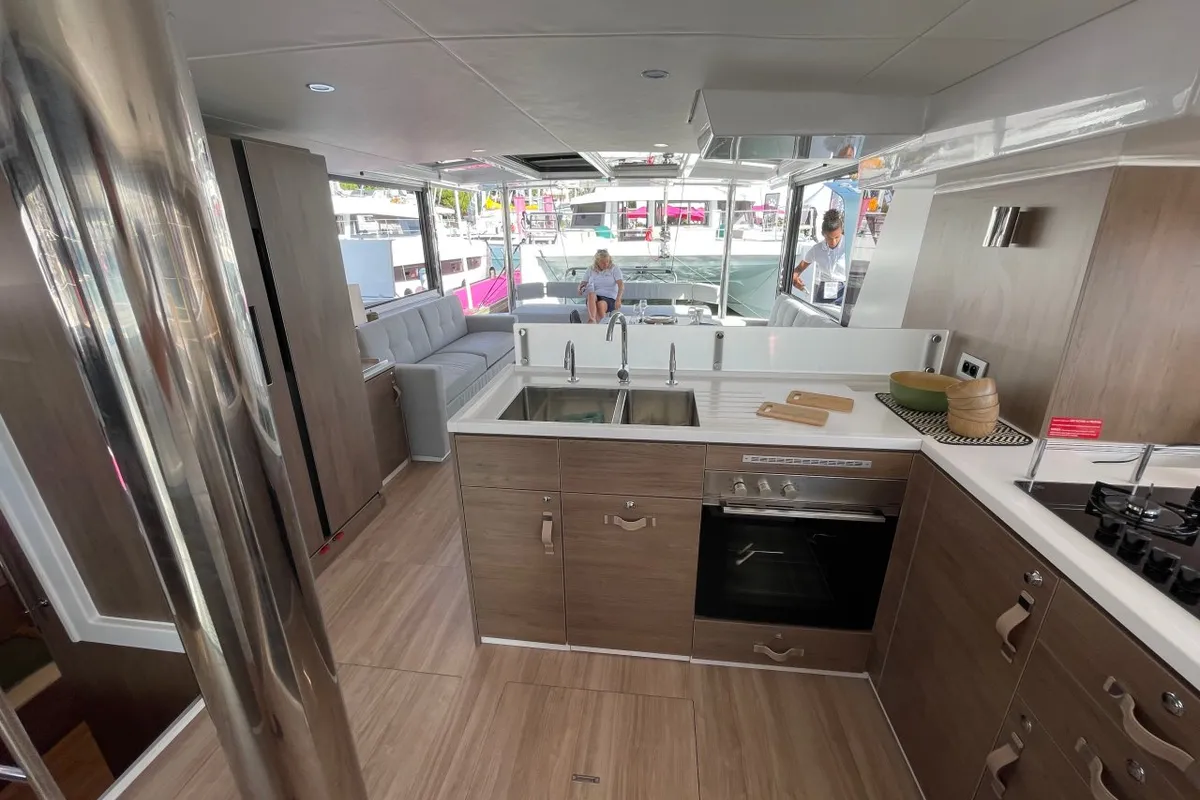 Sail and Travel, a Bali 4.6 - 4 cab. OW catamaran at Pirovac, Croatia