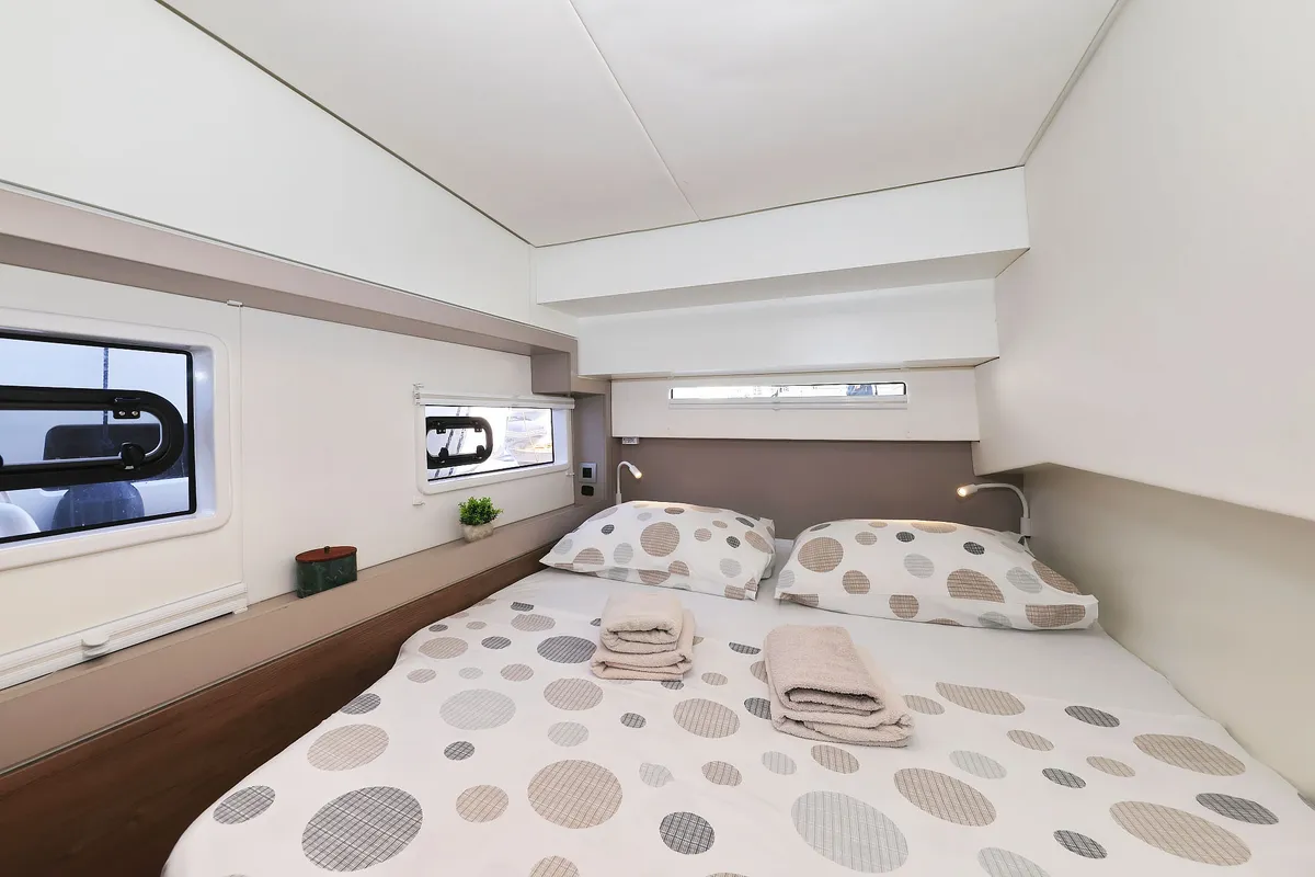 Cabin on Agma, a Bali 4.2 catamaran at Grad Šibenik, Croatia