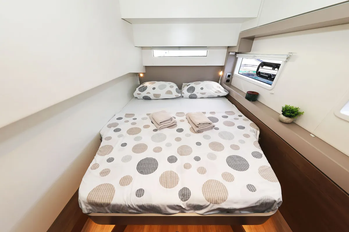 Cabin on Agma, a Bali 4.2 catamaran at Grad Šibenik, Croatia