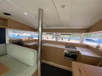 Galley of Poucette, a Bali Catsmart catamaran at Alameda, United States
