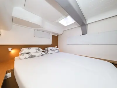 Cabin on Windhunter, a Excess 14 catamaran at Pirovac, Croatia