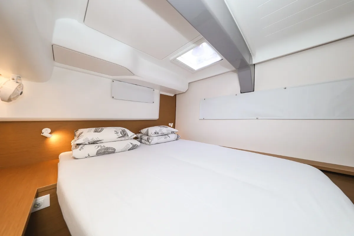 Cabin on Windhunter, a Excess 14 catamaran at Pirovac, Croatia