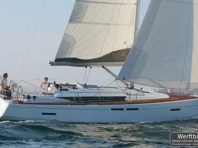 Cabin on Shinju, a Jeanneau Sun Odyssey 409 sailboat at Heiligenhafen, Germany