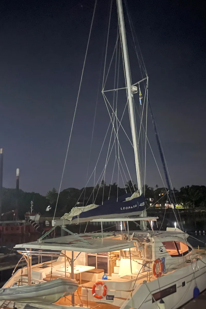 Exterior view of Sunday Kinga, a Leopard 48 - 4 + 2 cab. catamaran at Azam Marina, Tanzania