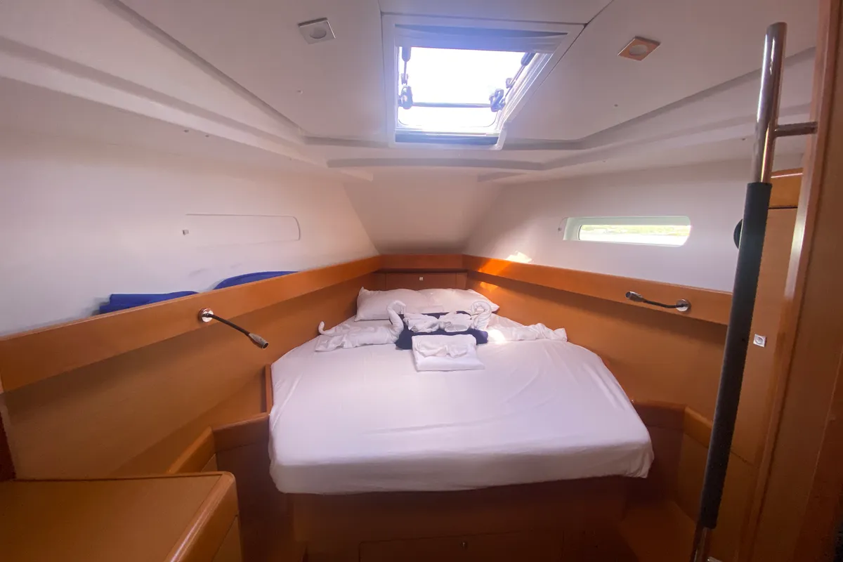 Good Decision, a Jeanneau Sun Odyssey 45DS sailboat at Road Town, British Virgin Islands