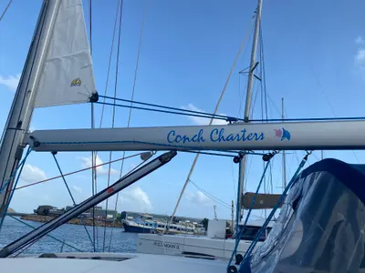 Good Decision, a Jeanneau Sun Odyssey 45DS sailboat at Road Town, British Virgin Islands