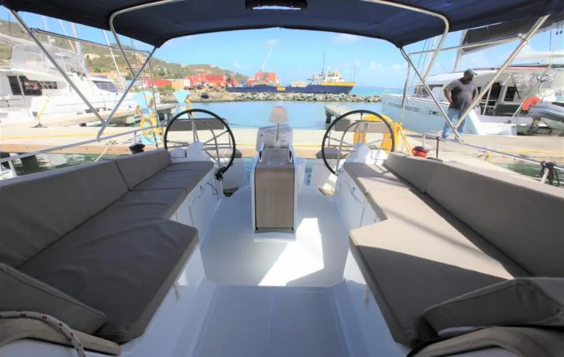 Good Decision, a Jeanneau Sun Odyssey 45DS sailboat at Road Town, British Virgin Islands