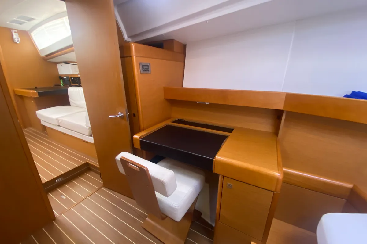 Good Decision, a Jeanneau Sun Odyssey 45DS sailboat at Road Town, British Virgin Islands