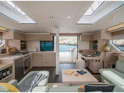 Galley of Star Link, a Lagoon 55 catamaran at Split, Croatia