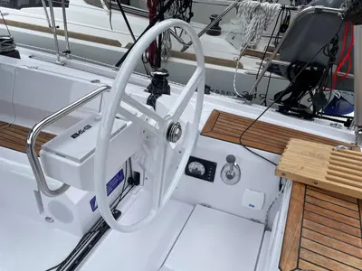 Luna, a Elan E4 sailboat at Grad Pula, Croatia