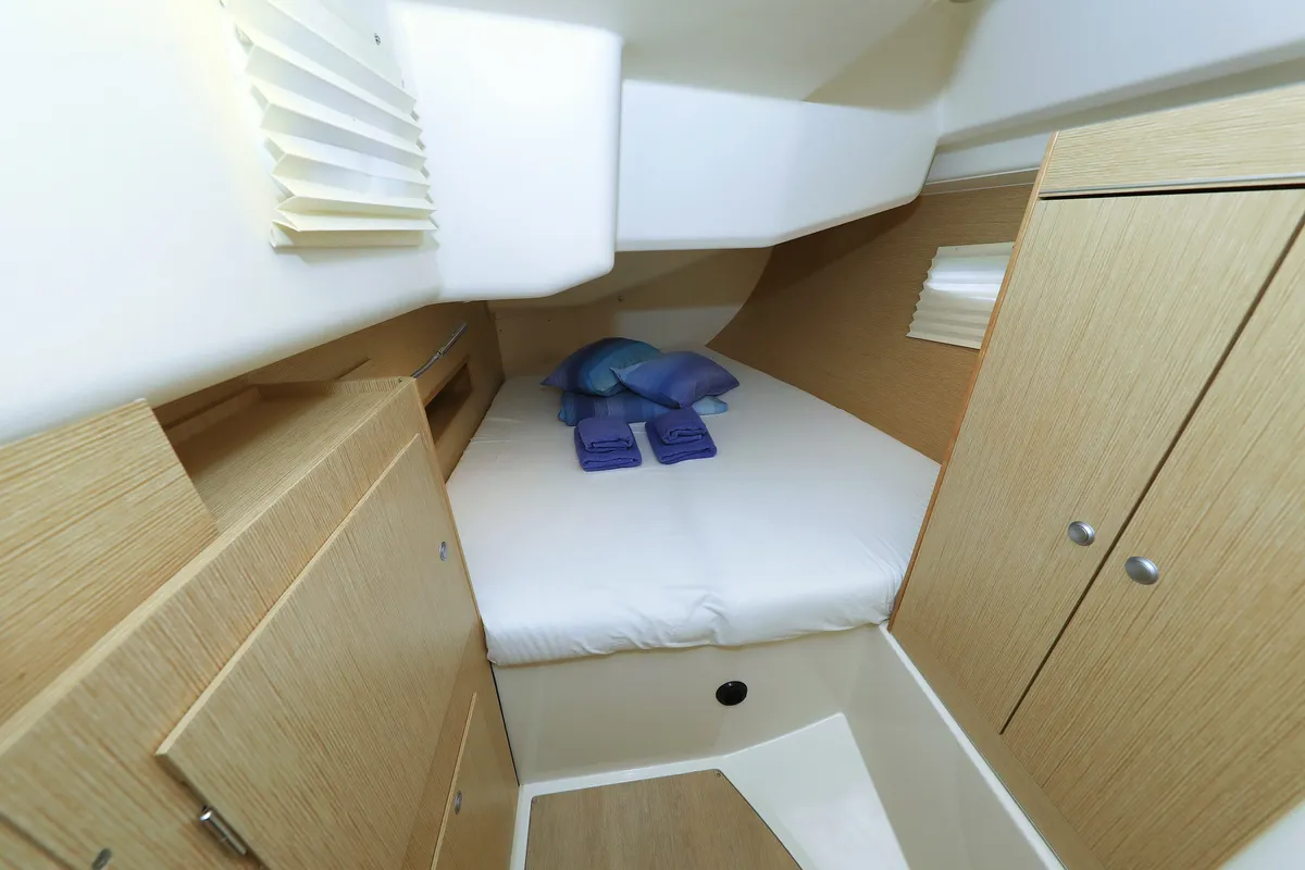 Cabin on Maxine II, a Hanse 455 sailboat at Grad Kaštela, Croatia