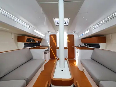 Galley of February, a Beneteau First 36 sailboat at Biograd na Moru, Croatia