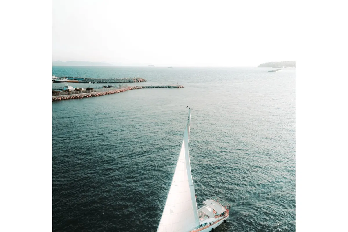 Exterior view of Familia L, a Beneteau Oceanis 45 sailboat at Athens, Greece