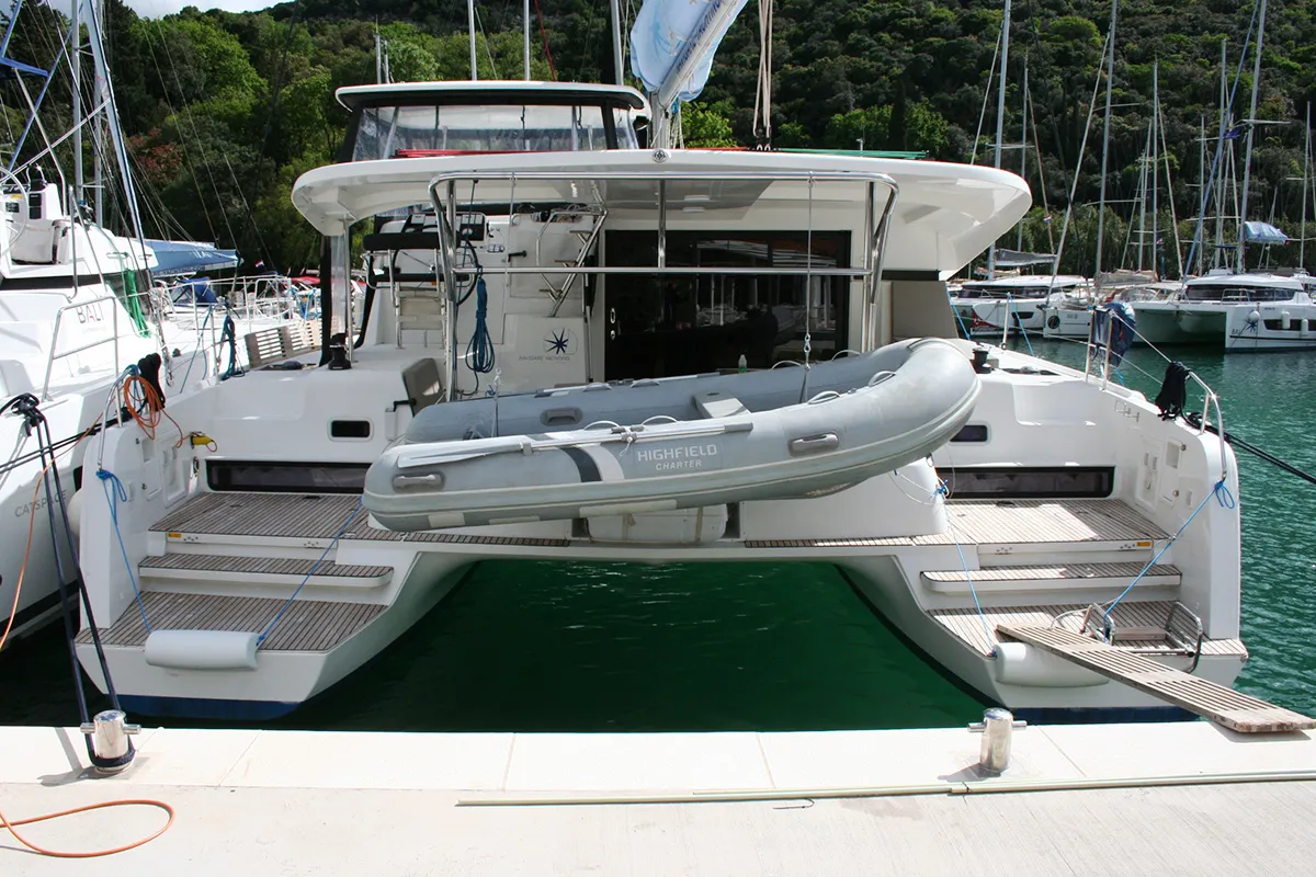 Mola Mola , a Lagoon 42 catamaran at Dubrovnik, Croatia