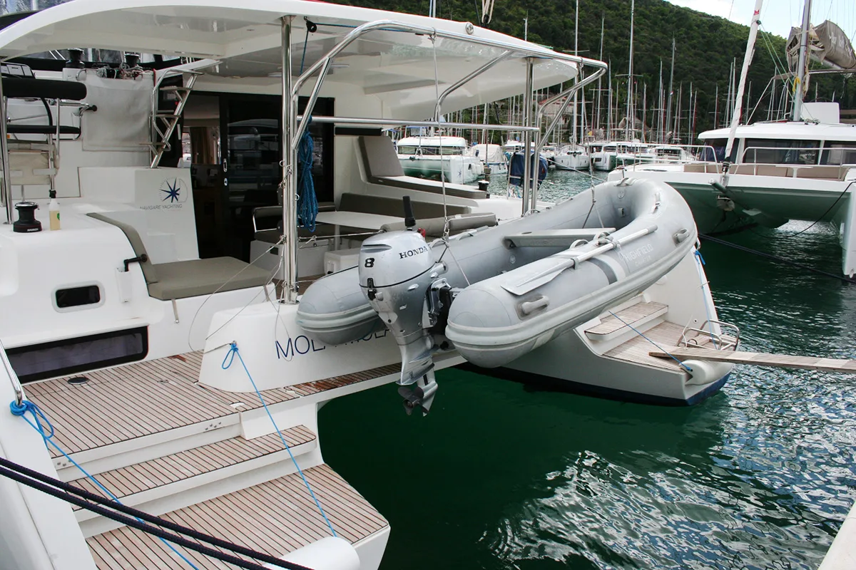 Mola Mola , a Lagoon 42 catamaran at Dubrovnik, Croatia