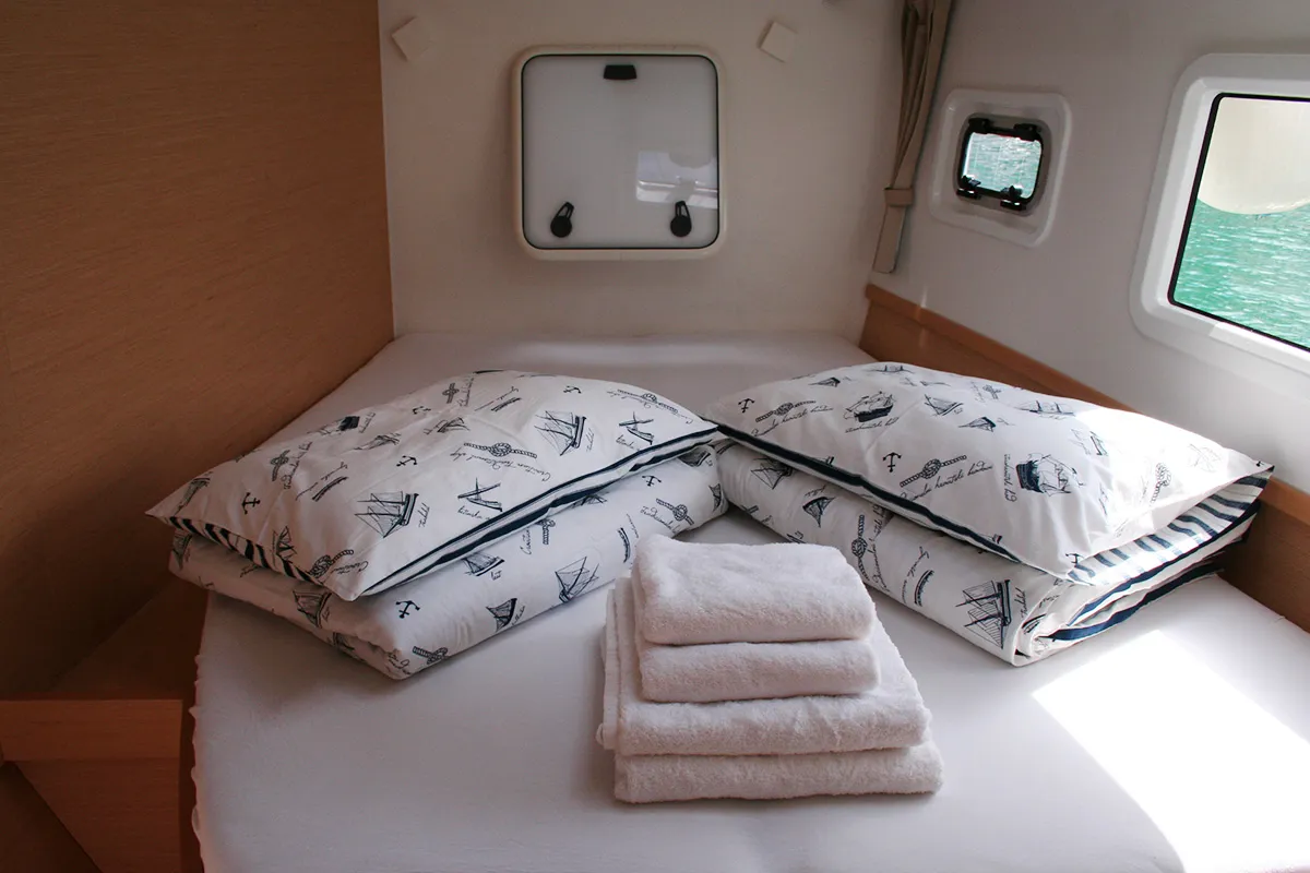 Mola Mola , a Lagoon 42 catamaran at Dubrovnik, Croatia